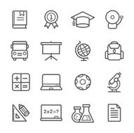 Education icons N245