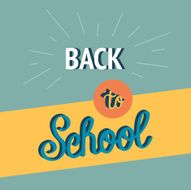 Back to School Calligraphic Designs Retro Style Elements Flat