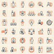 people icons outline