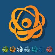 Flat design atom N22