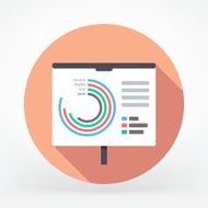 Flat Presentation Board Icon