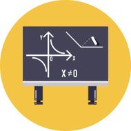 Vector Mathematical Formula on Blackboard