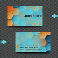 Business card template abstract background