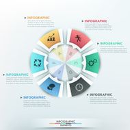 Modern infographics options banner N214