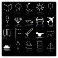 Demographic and Population icon series set