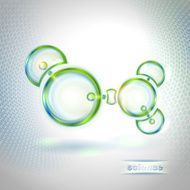 Abstract background with molecule