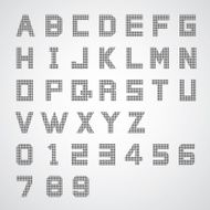 basic font and number