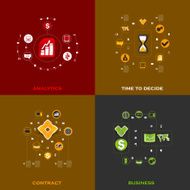 Set of business icons N27