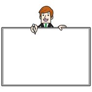 Businessman With Whiteboard