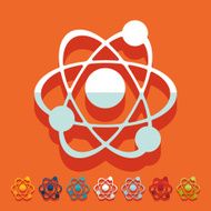 Flat design atom N24