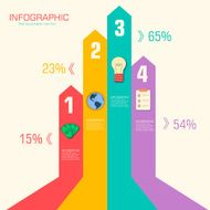 Business flat infographic template with text fields N3