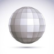 Abstract geometric 3D object technology and science N2