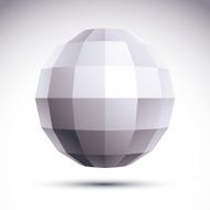 Abstract geometric 3D object technology and science N3