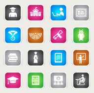 Multicolor Icons - College &amp; Students