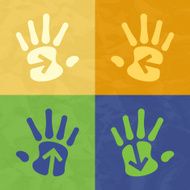 Arrow Hand Prints N2