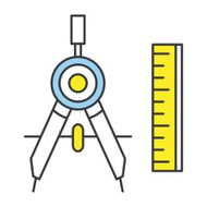 Vector Flat Line Concept Prototyping Icon