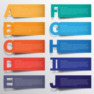 Abstract infographics number options template Vector illustrati N7