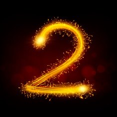 3d sparkler firework number 2