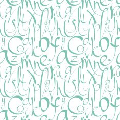Seamless pattern with decorative letters N3