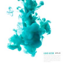 Liquid ink cloud Vector abstract background Isolated element N9