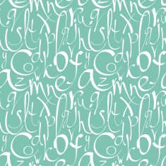 Seamless pattern with decorative letters N4