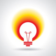 Creative idea in bulb shape as inspiration concept N4