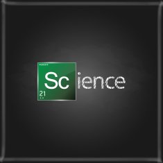 chemistry science text on chalkboard background