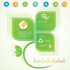 Modern infographic network template with place for your text N4