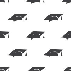 education symbol vector seamless pattern