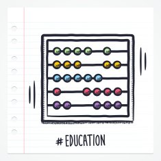 Doodle Abacus Icon N2