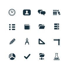 Education Icons Set N65
