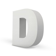 white letter D N2