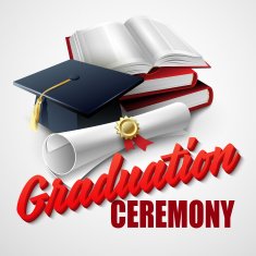Graduation Ceremony Book hat and certificate Vector illustration N2