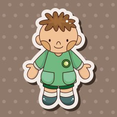 student cartoon theme elements vector eps N153