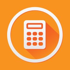 Calculator icon great for any use Vector EPS10