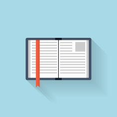 Flat book icon N7