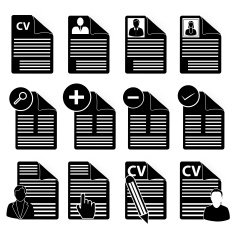 CV icons set