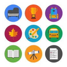Education Icons Set N67