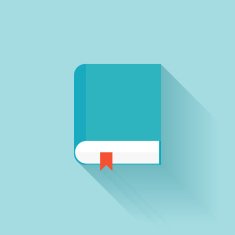 Flat book icon N8