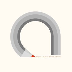 Minimal stylish design in shape pencil