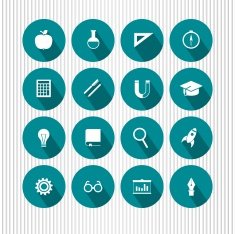 vector education and science icons N3