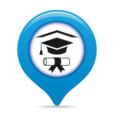 University map pointer