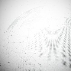 Dotted world globe light design vector illustration N18