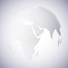 Dotted world globe light design vector illustration N19
