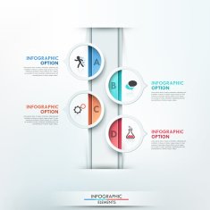 Modern infographics options banner N209