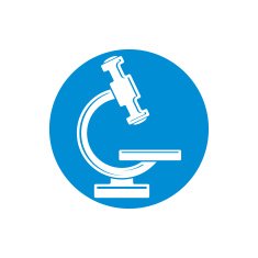 Microscope vector icon isolated