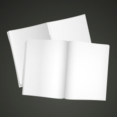 Blank Open Book N16