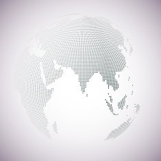 Dotted world globe light design vector illustration N20