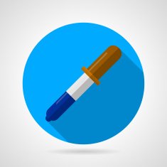 Flat vector icon for laboratory Pipette