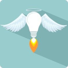 Icon lamp as emblem or logo vector illustration